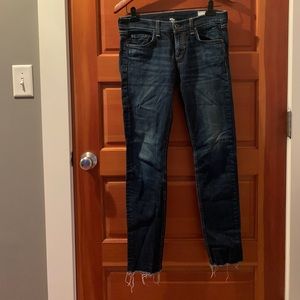 Rag & bone raw hemmed denim